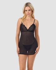 G8457 CHEMISE/THONG SET LUXE - 19589