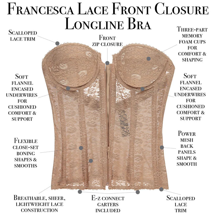 8249 DOMINIQUE Zip Corset - 19442