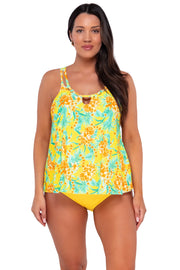 964T SUNSET SADLE TANKINI - 17973