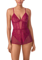 DK7559 DONNA KAREN LACE ROMPER - 19090