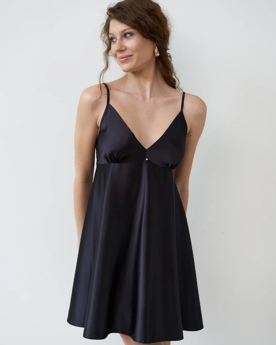 S03199/P EFFETTO Satin gown - 19227