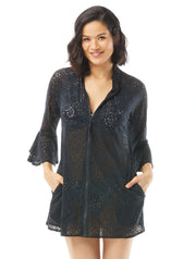 H65972 VANESSA ZIP COVER UP - 17127